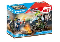 PLAYMOBIL CITY ACTION - STARTER PACK POLICIER ET DÉMINEUR #70817